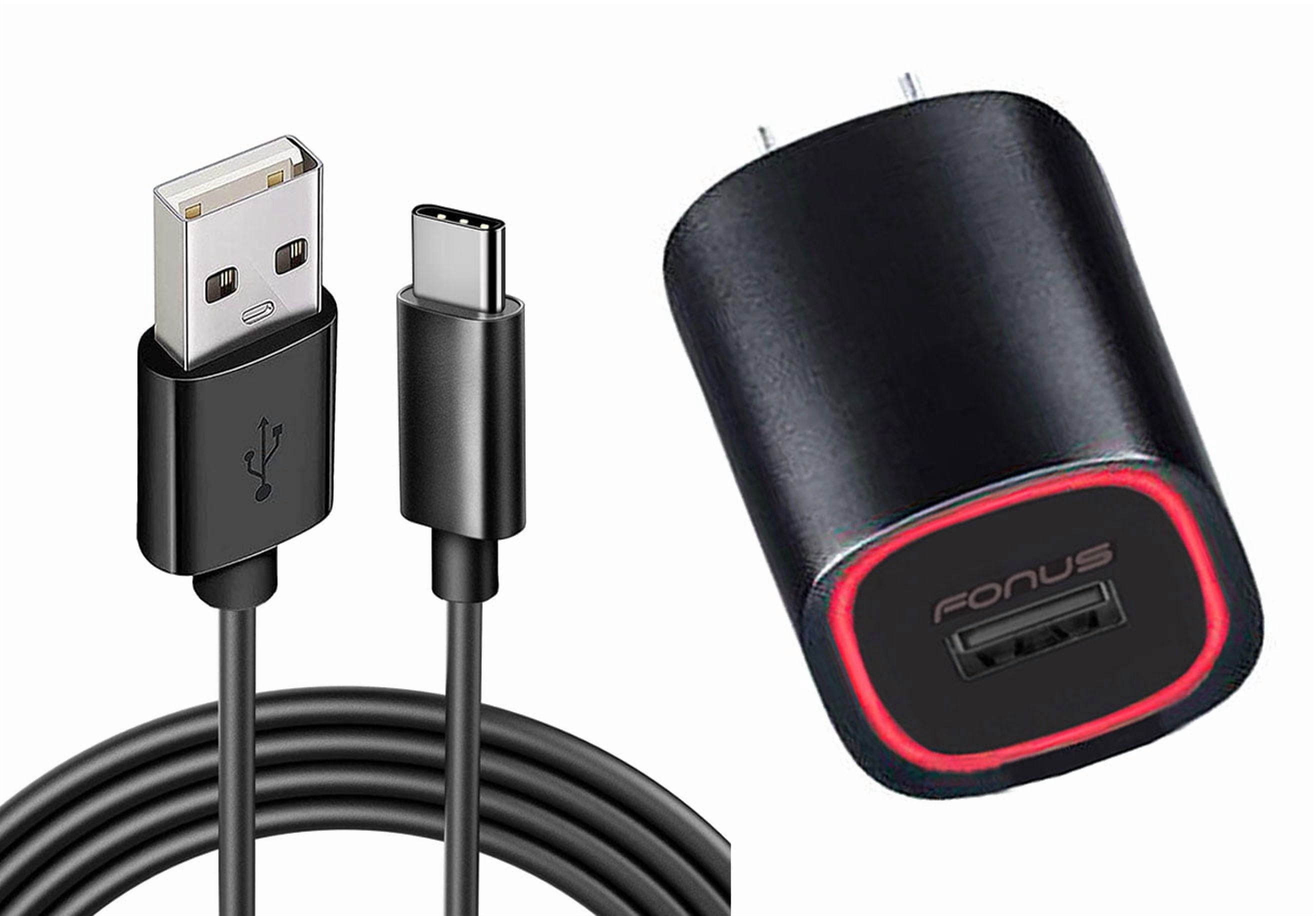 Home Charger 2.4A for Motorola Moto G 5G (2022, 2023, 2024, 2025) Phone Models - USB Cable TYPE-C 6ft Power Adapter USB-C Cord