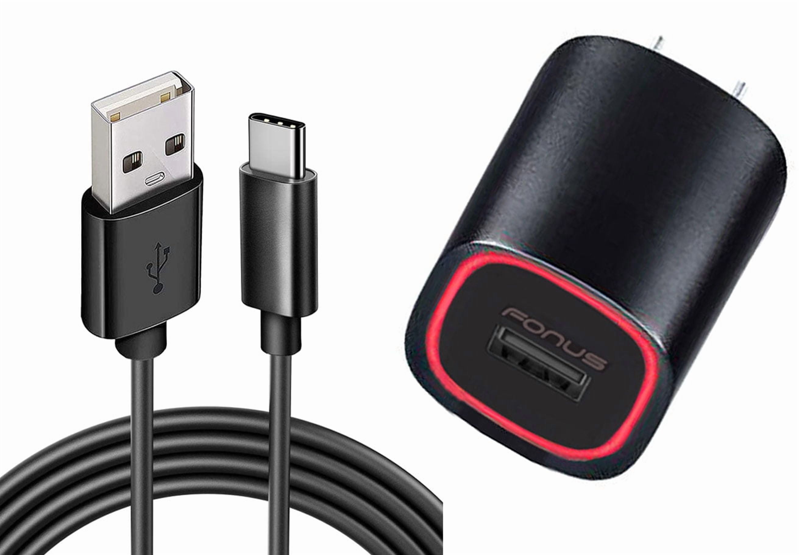 Home Charger 2.4A for Samsung Galaxy A06/A16 5G/A26 5G/A36 5G/A56 5G - USB Cable TYPE-C 6ft Power Adapter USB-C Cord