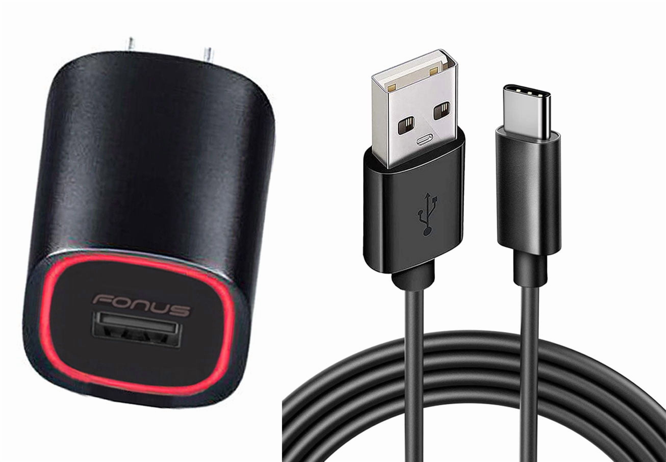 Home Charger Fast 18W for Samsung Galaxy S20/FE/FE/Plus/Ultra/S21/FE/FE/Plus/Ultra/S22/Plus/Ultra - USB Cable 6ft TYpe-C Power Adapter Cord Quick Charge