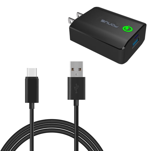 Home Charger for Samsung Galaxy Tab Active5/Active 3  8.0" (2020)/2 8.0" (2017) - 18W Fast 6ft USB Cable Type-C Quick Charge Travel for Galaxy Tab Active5/Active 3  8.0" (2020)/2 8.0" (2017)