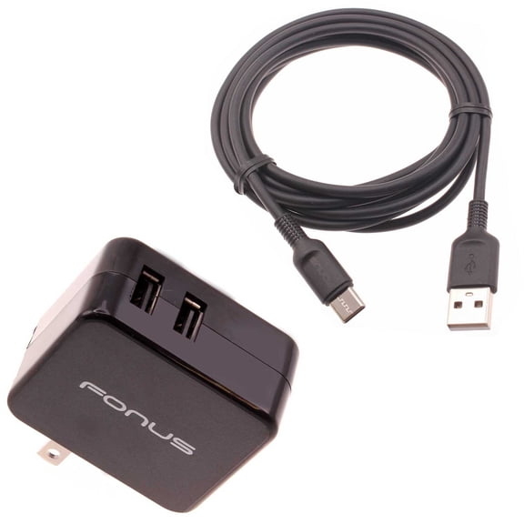 Home Charger for Google Pixel Tablet 11" (2023) - 17W 2-Port USB 3.4A Type-C Cable 6ft Power for Pixel Tablet 11" (2023)