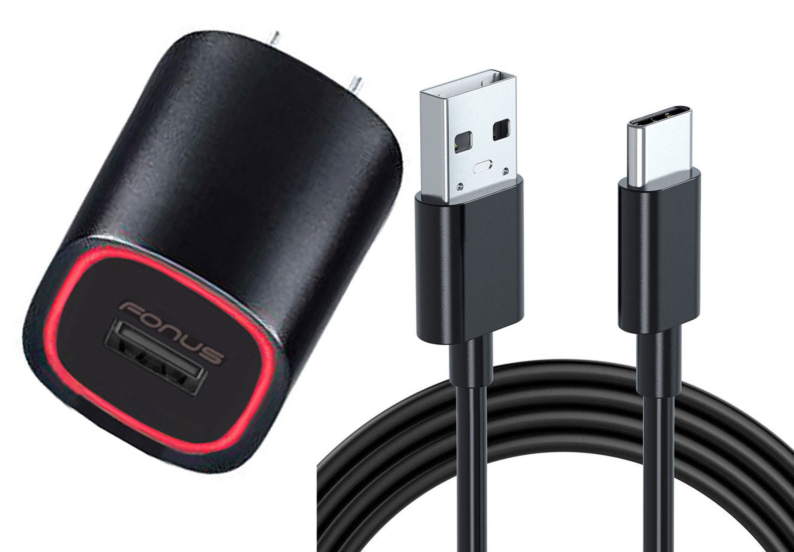 Home Charger for Nokia C300, G100, C110, G310 5G Phones - 2.4A USB Cable TYPE-C 6ft Power for Nokia C300, G100, C110, G310 5G Models