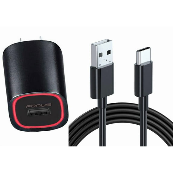 Home Charger for TCL NxtPaper 11/Tab 11 - Fast 18W USB Cable 6ft TYpe-C Power Adapter Cord Quick Charge