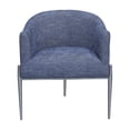 thumbnail image 1 of Armen Living Jolie Accent Chair in Blue and Silver, 1 of 11
