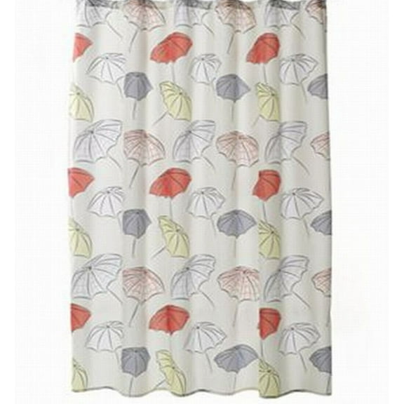 Home Classics Umbrellas Fabric Shower Curtain Gray Yellow Red Bath