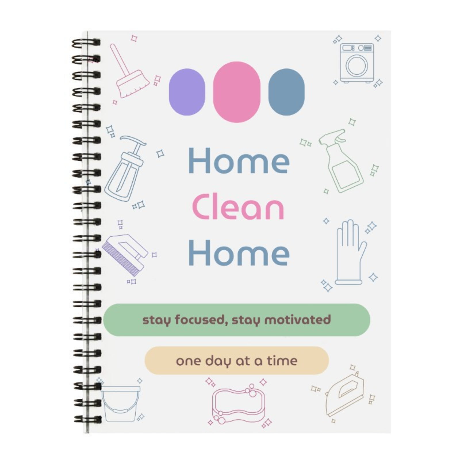 Home Cleaning Plan Notebook Cleaning Schedule and Checklist: Daily ...