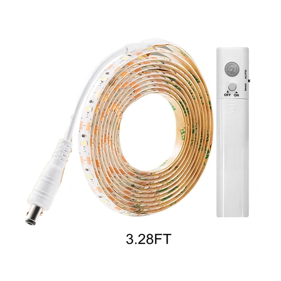 Kyusrd string lights,Motion Sensor Strip, LED Counter Lights, Upgraded Battery Operated LED Strip For Wardrobe,Stair,Pantry,Under Cabinet,Cupboard,Bed,Locker,Warmwhite