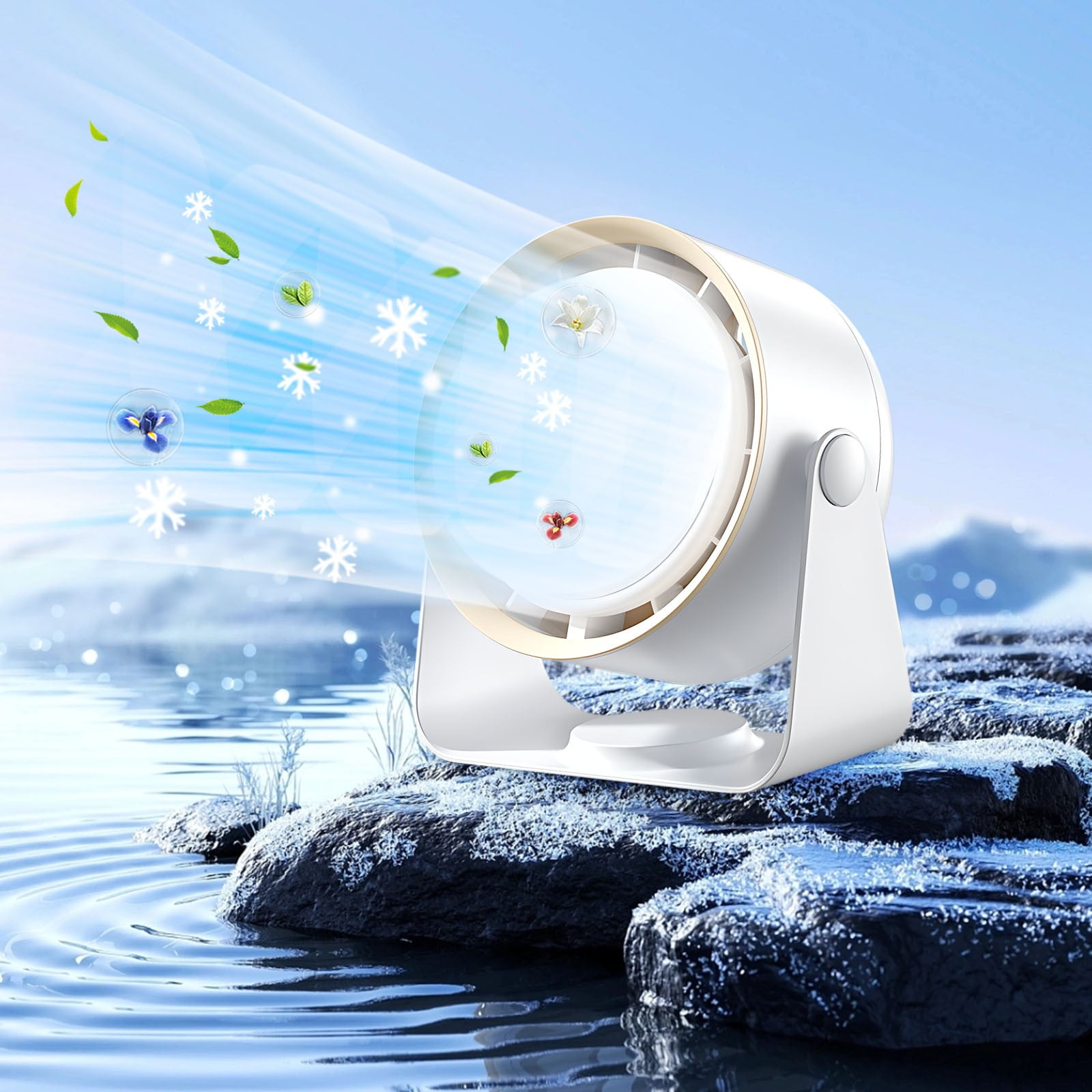 Home Clearance Sale Desktop Small Fan Bladeless Turbine HighSpeed Wall