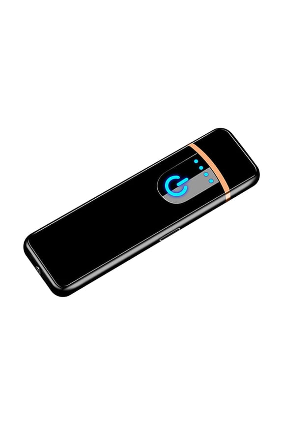 Home Clearance Under $5.00 LAWOR Cigarettes Electric Usb Charging Rechargeable Flameless Lighter Screen Induction Black One Size QLL7109