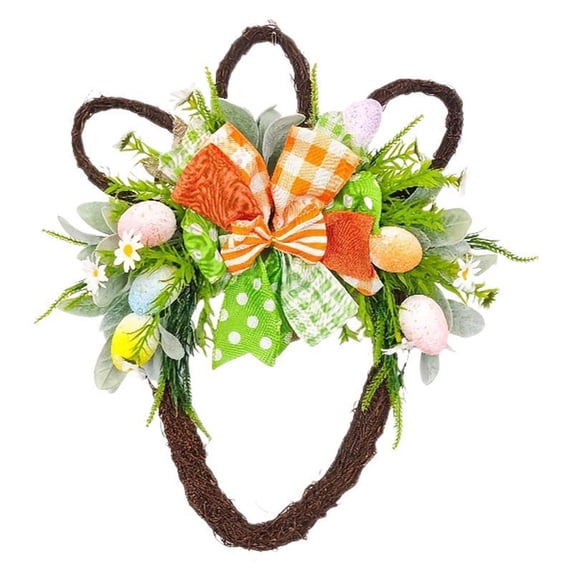 Home Clearance! YZEGDCH Easter Door Wreath, Outdoor Wreath Hangers, Home Indoor Outdoor Window Wall Holiday Party Decor