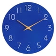 thumbnail image 1 of Home Clock Clearance! Huayishang Wooden Wall Clock Wall Clock Silent Non Ticking Battery Operated Wooden Hanging Clock for Home Bathroom School Decor Silent Wall Clock, 1*Clock Blue, 1 of 8