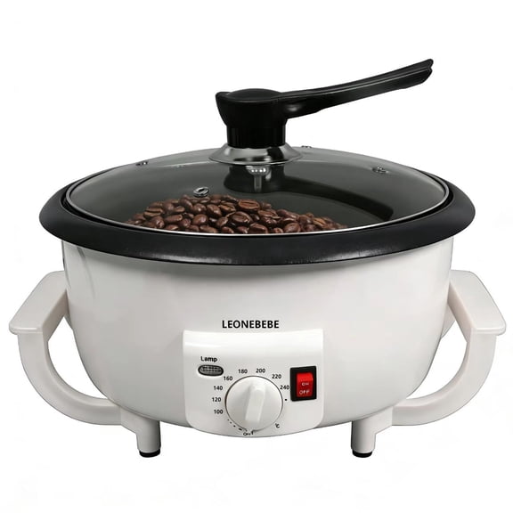 Home Coffee Bean Roaster Machine for Beginner Electric Nut Peanut Cashew Chestnuts Roasting Machine 750g Capacity