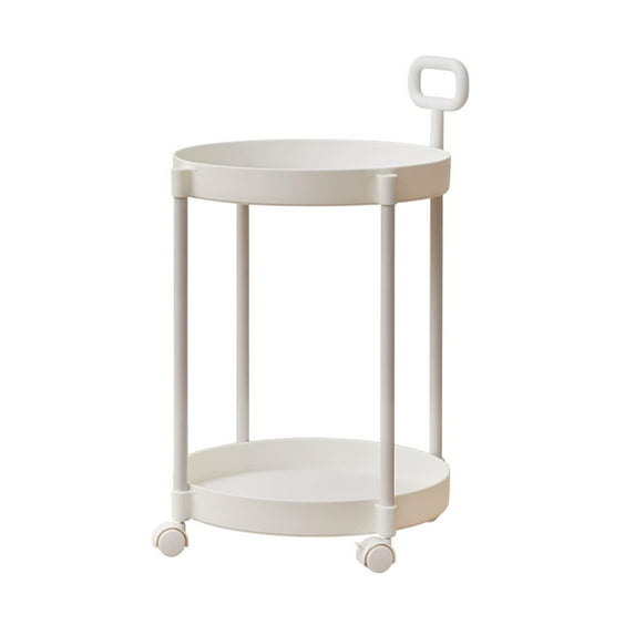 Home Coffee Table Movable Shelf Sofa Side Table Cart Bedside Shelf With Wheels Shelf