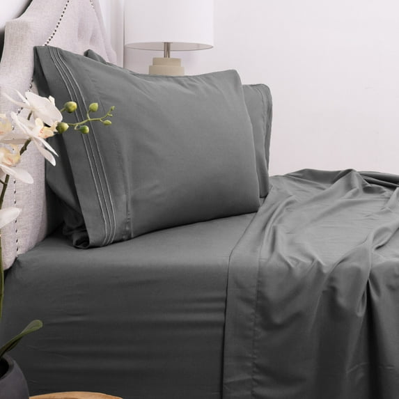 Home Collection 1800 Count Deep Pocket Microfiber 4 Piece Sheet Set