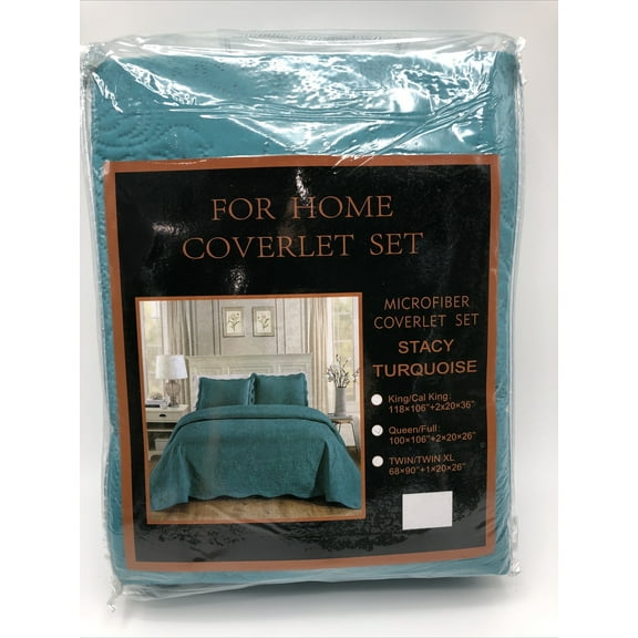 Home Collection 3pc Full/Queen Over Size Elegant Embossed Bedspread Set Light We