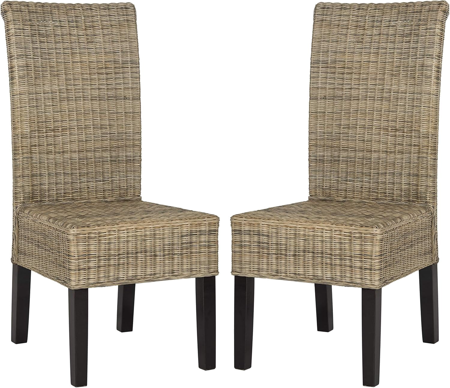 Home Collection Arjun Grey Wicker 18-inch Dining Chair - Walmart.com