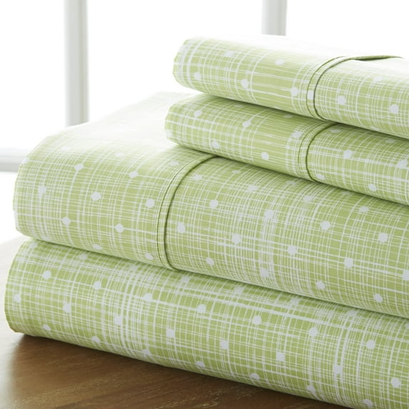 Home Collection Merit Linens 4-piece Premium Polka Dot Pattern Bed Sheet Set