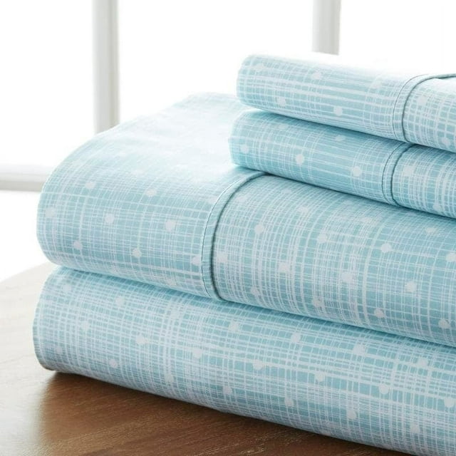 Home Collection Merit Linens 4-piece Premium Polka Dot Pattern Bed Sheet Set