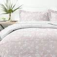 thumbnail image 1 of Home Collection Premium Down Alternative Pressed Flowers Reversible Comforter Set, 1 of 6