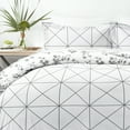 thumbnail image 1 of Home Collection Premium Ultra Soft Edgy Flowers Pattern 3 Piece Reversible Duvet Cover Set, 1 of 6