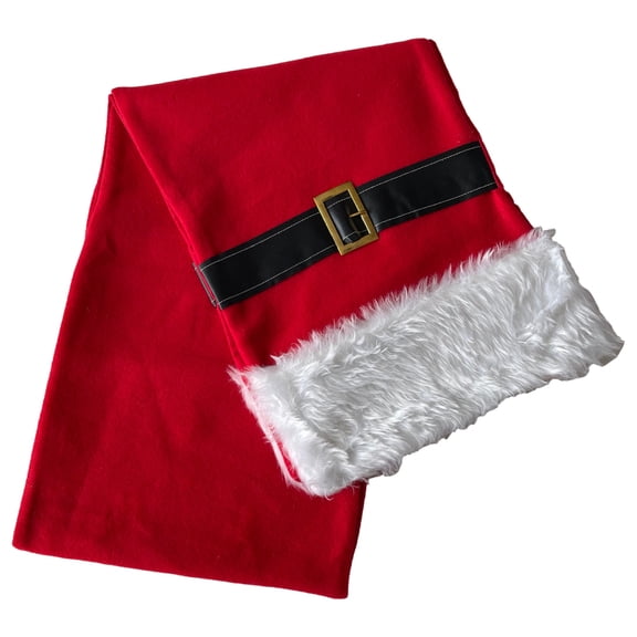 Home Collection Red Santa Belt Christmas Table Runner, 12" x 72"