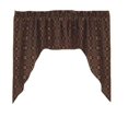 thumbnail image 1 of Home Collection by Raghu Lover's Knot Jacquard Black and Mustard Swag, 72 by 36", 1 of 4
