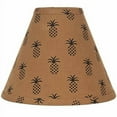 thumbnail image 1 of Home Collection by Raghu Pineapple Town Lampshade 10" Lamp Shade Mocha/Black, 1 of 5