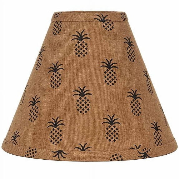 Home Collection by Raghu Pineapple Town Lampshade 10" Lamp Shade Mocha/Black