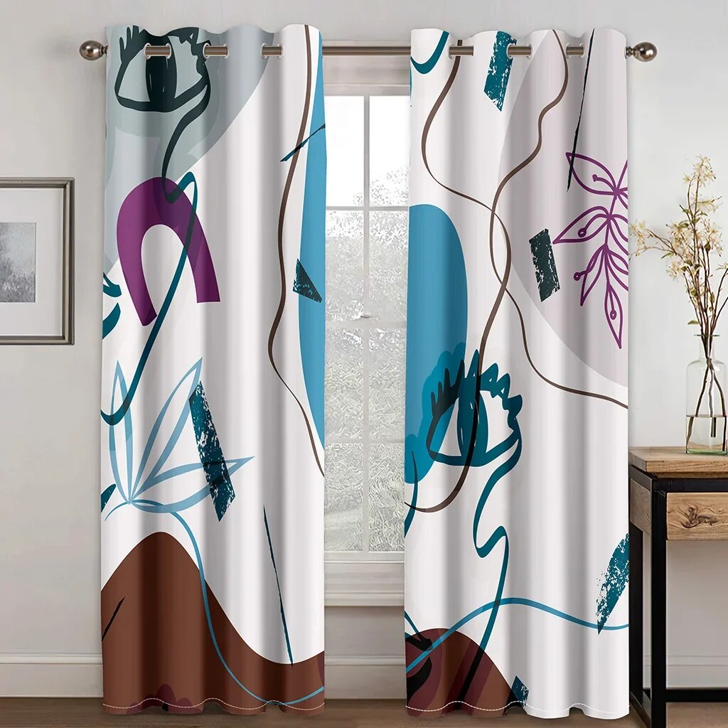 Home Colorful Abstract Graffiti Face Art Luxury Modern Shading Bedroom