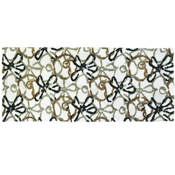 Home Comfort Jellybean 21 x 54 in. Floral Sketch Area Rug