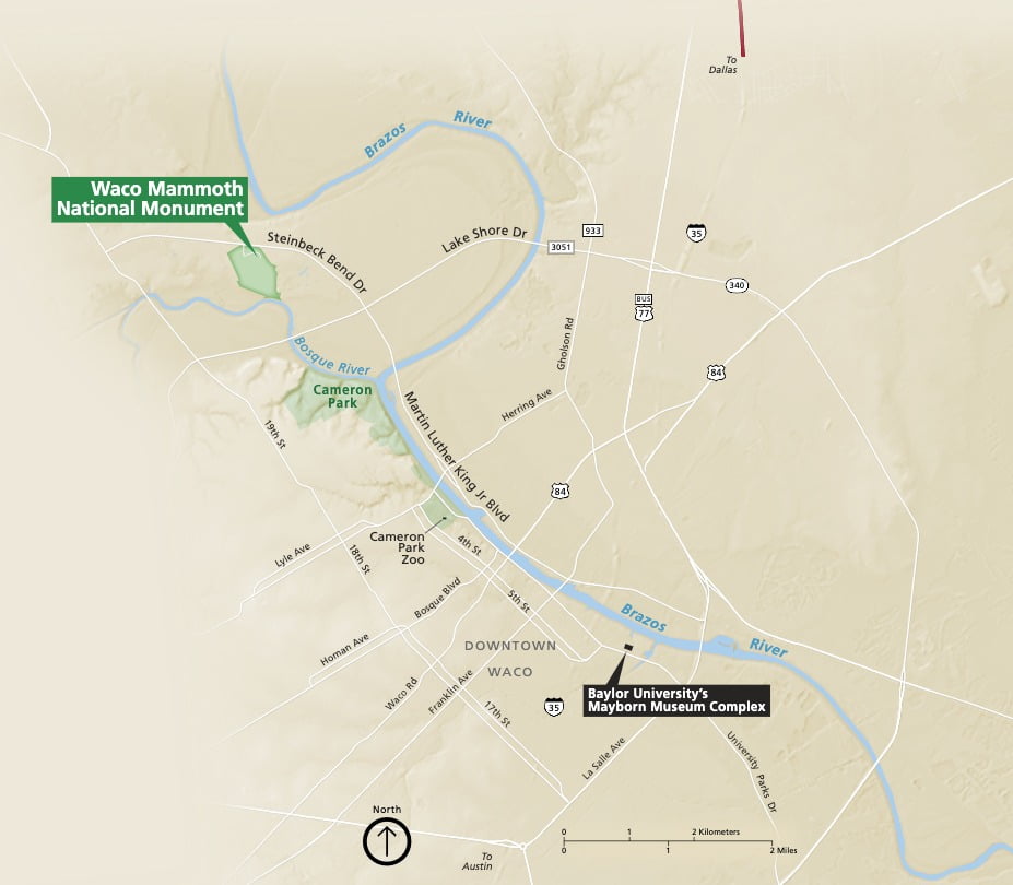 Home Comforts Area Map Waco Mammoth National Monument Vivid Imagery