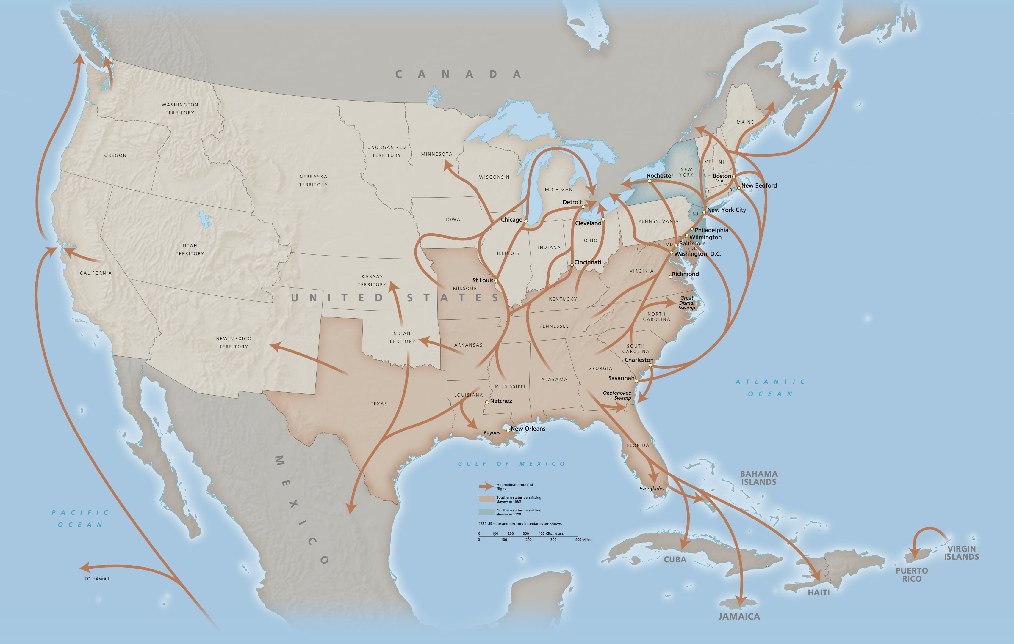 Home Comforts Network to Freedom Brochure Map - National Underground 