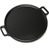 Home-Complete 14" Cast Iron Pizza Pan, Skillet Kitchen Cookware