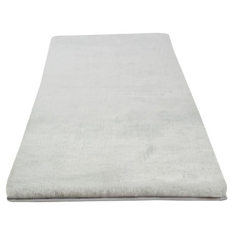 Solid Light Grey Bath Mat