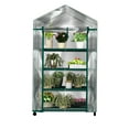 thumbnail image 1 of Home-Complete 4 Tier Mini Greenhouse with Locking Wheels and PVC Cover, 1 of 8