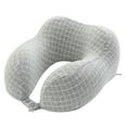 thumbnail image 1 of Home-Complete 5-inch 1-lb Memory Foam Travel Pillow with Washable Cover (Gray), 1 of 9