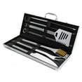 thumbnail image 1 of Home-Complete 7-Piece Stainless-Steel BBQ Cooking Utensils Set with Case, 1 of 8