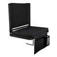 thumbnail image 1 of Home-Complete Bleacher Seat - Stadium Seat Cushion with Back Support, Black, 1 of 13