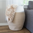 thumbnail image 1 of Home-Complete Cotton Rope Laundry Basket with Handles for Adult, Natural, 1 of 5