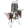 thumbnail image 1 of Home-Complete Foldable Clothes Drying Rack with 24 Rails and Hanging Bar, 1 of 1