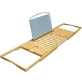 thumbnail image 1 of Home-Complete HC-2501 Bamboo Bath Caddy-Natural Wood Bathtub Tray with Extending Sides, 1 of 1