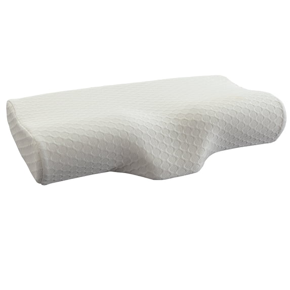 Home-Complete Memory Foam Neck Pillow for Side, Back, and Stomach Sleepers
