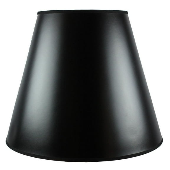 Home Concept 10x18x15 Black Parchment Gold-Lined Empire Lamp Shade