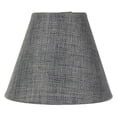 thumbnail image 1 of Home Concept 3x5x4 Granite Grey Burlap Lamp Shade - Clip-on Candelabra Shade, 1 of 4