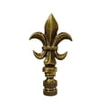 thumbnail image 1 of Home Concept 40" Metal Fleur De Lis Lamp Finial, White, 1 of 4