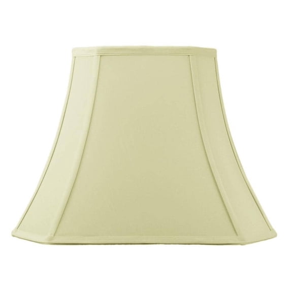 Home Concept 9x16x12 Square Cut Corner Lamp Shade Eggshell