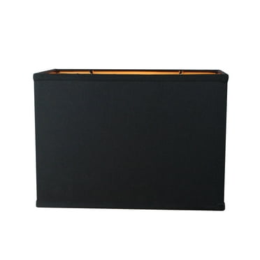 Home Concept Black Rectangular Drum Lampshade (14x8) (14x8) x 10