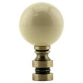 thumbnail image 1 of Home Concept Ceramic 1" Finials, Bronze/Off-white, 1 of 4