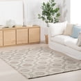 thumbnail image 1 of Home Conservatory Medallion Hand Tufted Wool Area Rug, 4' x 6',  Grey, 1 of 8