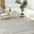 thumbnail image 1 of Home Conservatory Solid Handwoven Indoor/Outdoor Area Rug, 4' x 6',  Grey, 1 of 8
